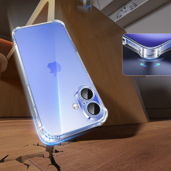 Etui ochronne na iPhone 16 Bright Cushion CA101 - przezroczyste