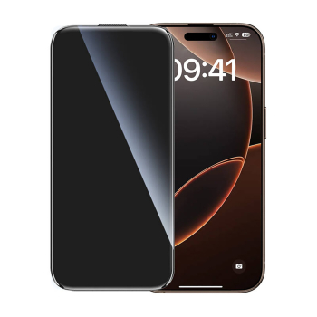 Szkło hartowane prywatyzujące z ramką instalacyjną na iPhone 16 Pro Max