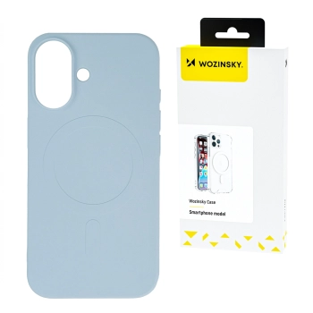 Etui pokrowiec na Samsung Galaxy S24 FE Liquid Silicone Case MagSafe - jasnoniebieskie