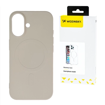 Etui pokrowiec na Samsung Galaxy S24 FE Liquid Silicone Case MagSafe - beżowe