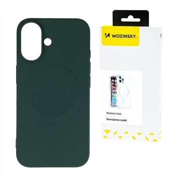 Etui pokrowiec na Samsung Galaxy S24 FE Liquid Silicone Case MagSafe - zielone