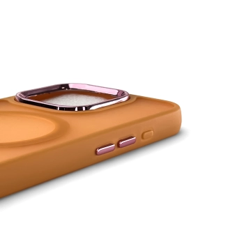Etui na Samsung Galaxy S24 FE Fashion Case z MagSafe - pomarańczowe