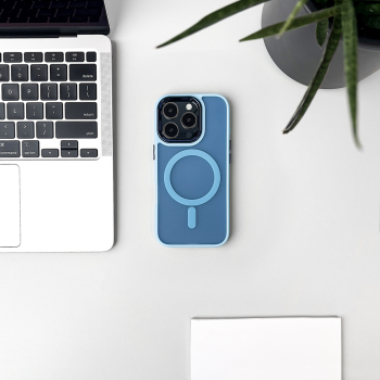 Etui na Samsung Galaxy S24 FE Fashion Case z MagSafe - niebieskie