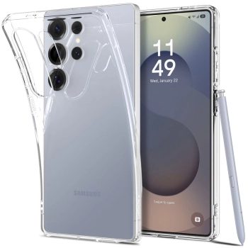 Etui pokrowiec na Samsung Galaxy S25 Ultra Liquid Crystal - przezroczyste