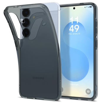 Etui na Samsung Galaxy S25+ Liquid Crystal - czarne przezroczyste