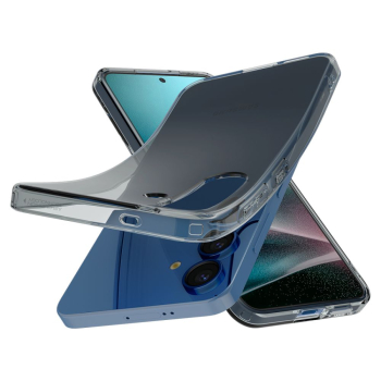 Etui na Samsung Galaxy S25+ Liquid Crystal - czarne przezroczyste