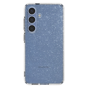 Etui na Samsung Galaxy S25+Liquid Crystal - brokatowo przezroczyste