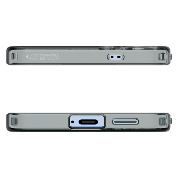 Etui na Samsung Galaxy S25 Liquid Crystal - czarne przezroczyste
