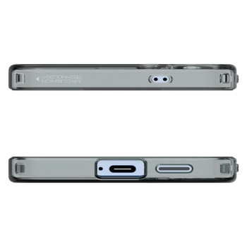 Etui na Samsung Galaxy S25 Liquid Crystal - czarne przezroczyste