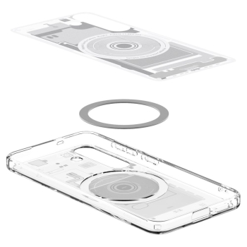 Etui na Samsung Galaxy S25 Zero One Ultra Hybrid Mag - białe