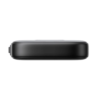 Powerbank 10000mAh z wbudowanym kablem 22.5 iPhone Lightning USB-C 0.25 cm - czarny