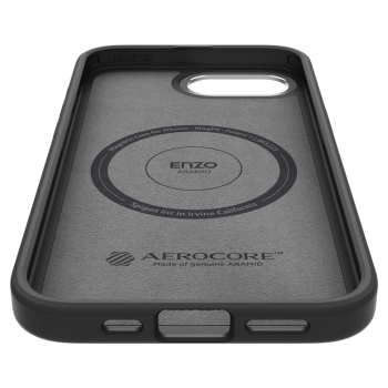 Etui case na iPhone 16e Enzo Aramid MagSafe - czarne