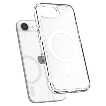 Etui case na iPhone 16e Ultra Hybrid MagSafe - białe półprzezroczyste