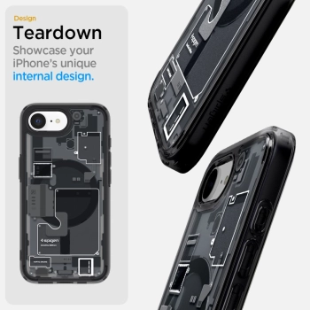 Etui case na iPhone 16e Zero One Ultra Hybrid MagSafe - czarne