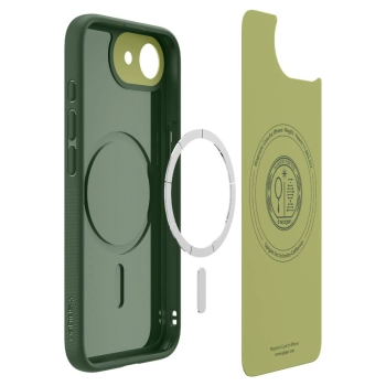 Etui pokrowiec na iPhone 16e Nano Pop MagSafe - zielony-mat