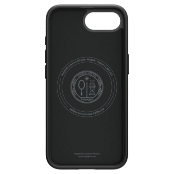Etui plecki na iPhone 16e Liquid Air Mag MagSafe - czarny mat