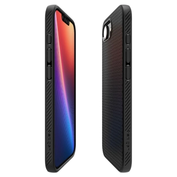 Etui plecki na iPhone 16e Liquid Air Mag MagSafe - czarny mat