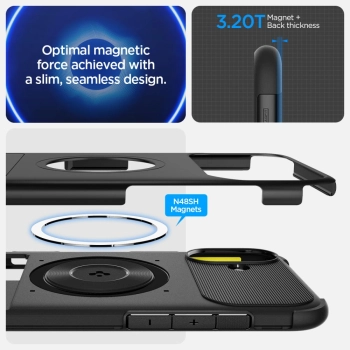 Etui case na iPhone 16 Slim Armor MagSafe - czarne
