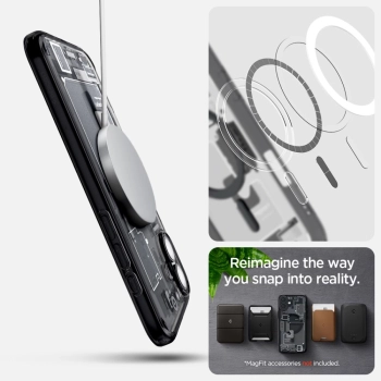Etui ochronne na iPhone 16 Ultra Hybrid MagSafe Zero One - ciemnoszare