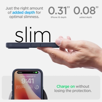 Etui ochronne na iPhone 16 Ultra Hybrid - przezroczysto niebieskie