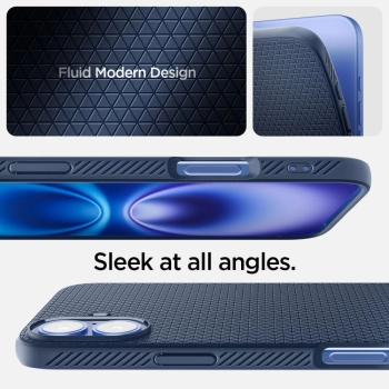 Etui case na iPhone 16 Liquid Air - niebieskie