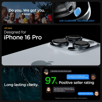 Etui plecki na iPhone 16 Pro Ultra Hybrid - niebieskie