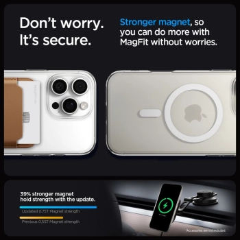 Etui pokrowiec na iPhone 16 Pro Liquid Crystal Mag MagSafe - przezroczyste