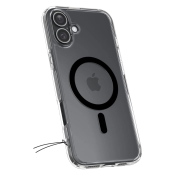 Etui plecki na iPhone 16 Plus Ultra Hybrid Mag z MagSafe - przezroczyste czarne