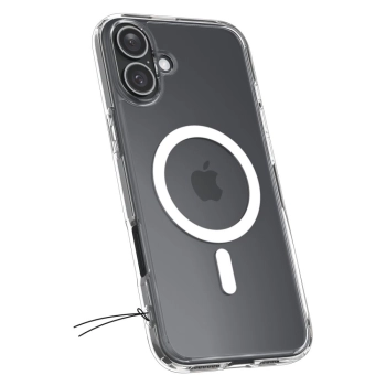 Etui plecki na iPhone 16 Plus Ultra Hybrid Mag z MagSafe - przezroczyste białe