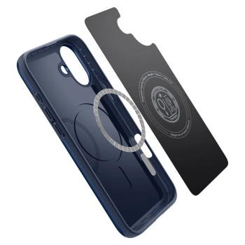 Etui ochronne na iPhone 16 Thin Fit Magsafe - niebieskie