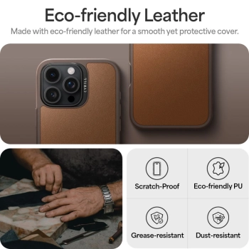 Etui case na iPhone 16 Pro Max Cyrill Kajuk Mag - brązowe