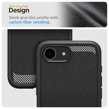 Etui case na iPhone 16e Rugged Armor MagSafe - czarne