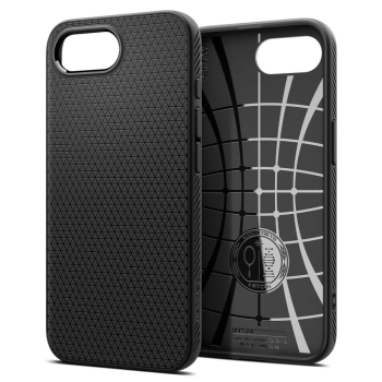 Etui ochronne na iPhone 16e Spigen Liquid Air - czarny mat