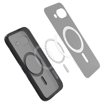 Etui pokrowiec na Google Pixel 9A z MagSafe Ultra Hybrid Mag - przezroczysto-czarne