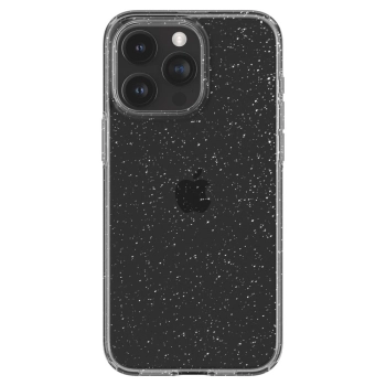 Etui pokrowiec na iPhone 15 Pro Max Liquid Crystal - przezroczysto brokatowe