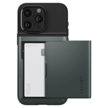 Etui case na iPhone 15 Pro Slim Armor CS - ciemnozielone