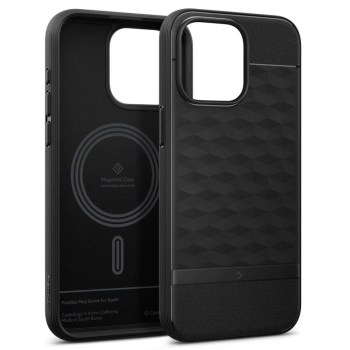 Etui case na iPhone 15 Pro Caseology Parallax Mag z MagSafe - czarny mat