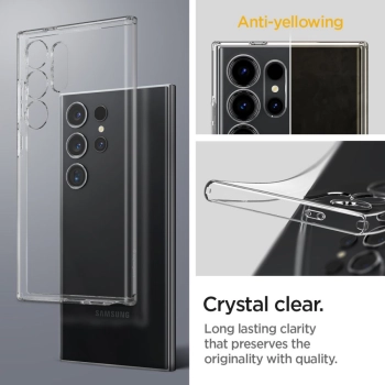 Etui ochronne na Samsung Galaxy S24 Ultra Liquid Crystal - przezroczyste