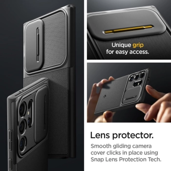 Etui ochronne na Samsung Galaxy S24 Ultra Optik Armor - czarne