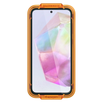 Szkło hartowane z ramką montażową na Samsung Galaxy A35 Glas tR AlignMaster - 2 szt.