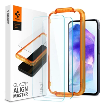 Szkło hartowane z ramką monatżową na Samsung Galaxy A55 Glas tR AlignMaster - 2 szt.