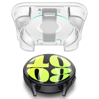Szkło hartowane z ramką montażową na Samsung Galaxy Watch 7 44 mm - 2 szt.