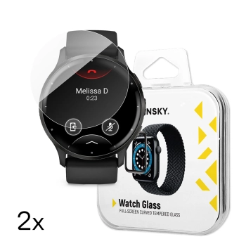 Szkło hartowane do zegarka Garmin Venu 3 45mm Full Glue - 2 szt.