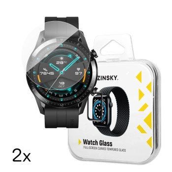Szkło hartowane do zegarka Huawei Watch GT 2 / GT 2 Pro Full Glue 42 mm - 2 szt.