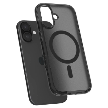 Etui pokrowiec na iPhone 16e Ultra Hybrid T MagSafe - półprzezroczysto czarne