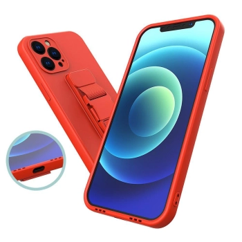 Silikonowe etui ze smyczą paskiem do Xiaomi Poco M4 Pro 5G Rope Case - czarny