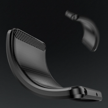 Etui elastyczny żelowy pokrowiec na tył plecki do iPhone 14 Plus Carbon Case - czarny