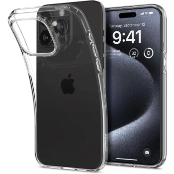 Etui na iPhone 15 Pro Liquid Crystal - przezroczyste