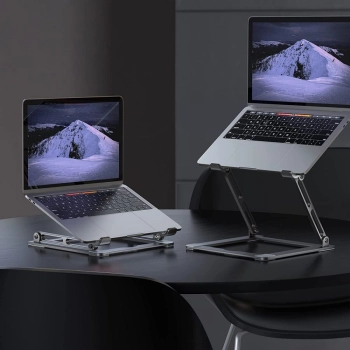 Podstawka uniwersalna rozkładana na laptop do 17'' - szara