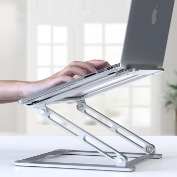 Podstawka uniwersalna rozkładana na laptop do 17'' - szara